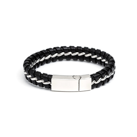 NES - Luxe Leather & Steel Bracelets - Touch of Modern