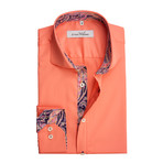 Paisley Button-Up // Orange (XL)