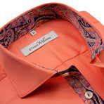 Paisley Button-Up // Orange (M)