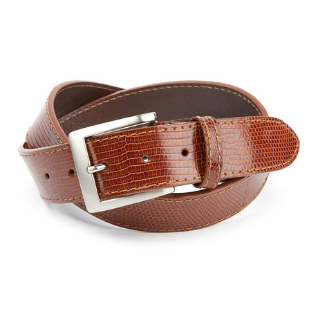 Lizard Belt // Cognac (32")