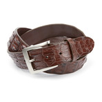 Saltwater Crocodile Belt // Brown (32")