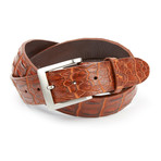 Saltwater Crocodile Belt // Burnt Cognac (32")