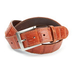 Crocodile Belt // Cognac (32")