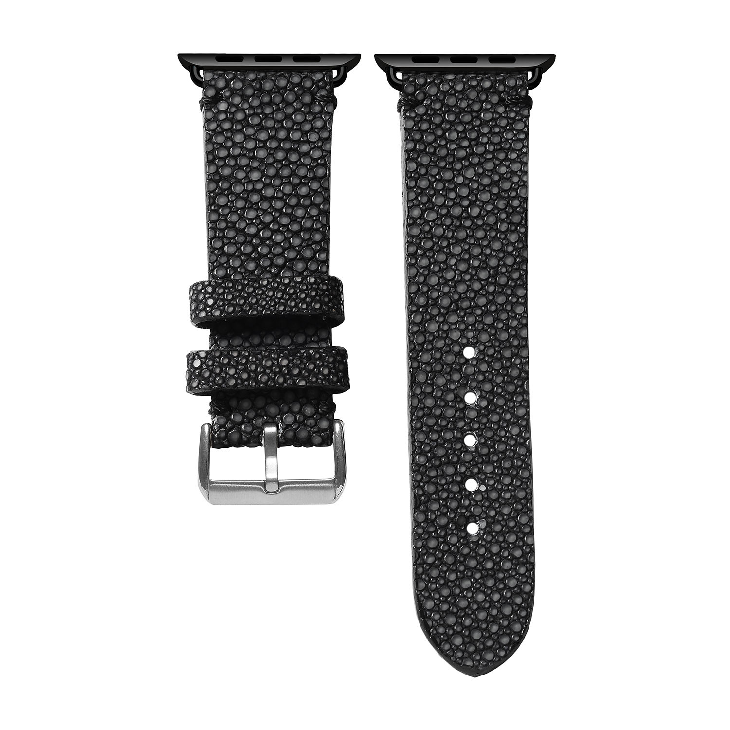 Le Luxe // Space Grey Adapter + Black Stingray Smart Watch Strap