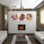 Triple Fun #2 (36"W x 12"H x 0.75"D)