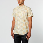 Psycho Floral Short-Sleeve Shirt // Gold (S)
