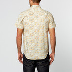 Psycho Floral Short-Sleeve Shirt // Gold (S)