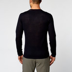 V-Neck Sweater // Dark Blue (Euro: 52)