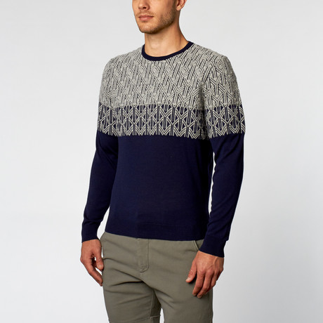 Round Neck Sweater // Multicolor (Euro: 44)