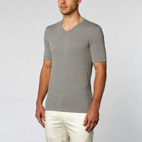 Short-Sleeve V-Neck // Grey (Euro: 44)