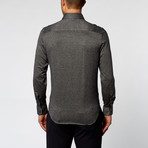 Textured Knit Dress Shirt // Grey (US: 15L)