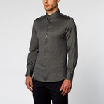 Textured Knit Dress Shirt // Grey (US: 17R)