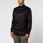 Twill Long-Sleeve Dress Shirt // Black (US: 17R)