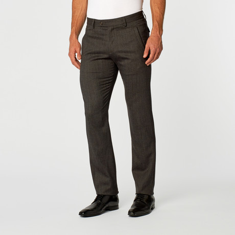 Textured Twill Trousers // Dark Grey (29WX32L)