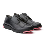 Melrose Toe Rose Derby // Leather // Black (Euro: 40)