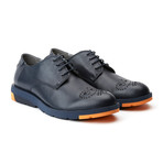 Melrose Toe Rose Derby // Leather // Blue (Euro: 40)