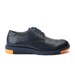 Melrose Toe Rose Derby // Leather // Blue (Euro: 40)