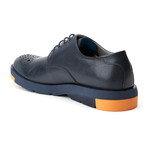 Melrose Toe Rose Derby // Leather // Blue (Euro: 40)