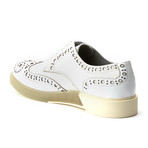 Brooke Brogue Derby // Leather // White (Euro: 40)