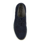 Brooke Brogue Derby // Suede // Navy (Euro: 40)