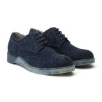Brooke Brogue Derby // Suede // Navy (Euro: 40)
