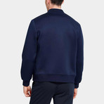 Sleek Bomber Jacket // Navy (M)