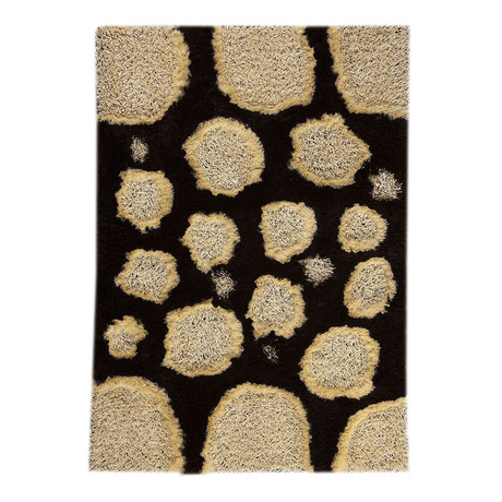 Roca Pebbles // White + Brown (5'2"L x 7'6"H)