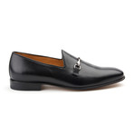 Principi Milano // Leather Buckle Loafer // Black (Euro: 41)
