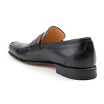 Principi Milano // Leather Stripe Loafer // Black (Euro: 41)