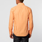 Slimming Button-Up Shirt // Bold Orange (3XL)