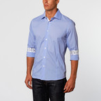 Rosso Milano // Slimming Button-Up Shirt // Blue (2XL)