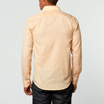 Slimming Button-Up Shirt // Light Orange (5XL)