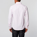 Button-Up Shirt + Paisley Detail // Pink (2XL)