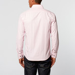 TR Premium // Shadow Grid Button-Up Shirt // Pink (M)