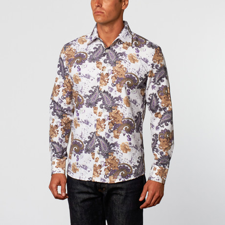 Paisley Button-Up Shirt // Multi (S)