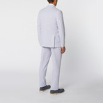 Enzo Tovare // Seersucker Cotton 2-Piece Suit // Blue (US: 42S)