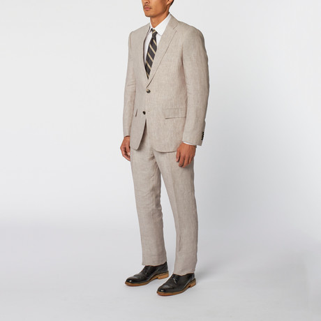 Modern Linen 2-Piece Suit // Gray (US: 36S)