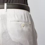 Linen 2-Piece Suit // White (US: 38S)