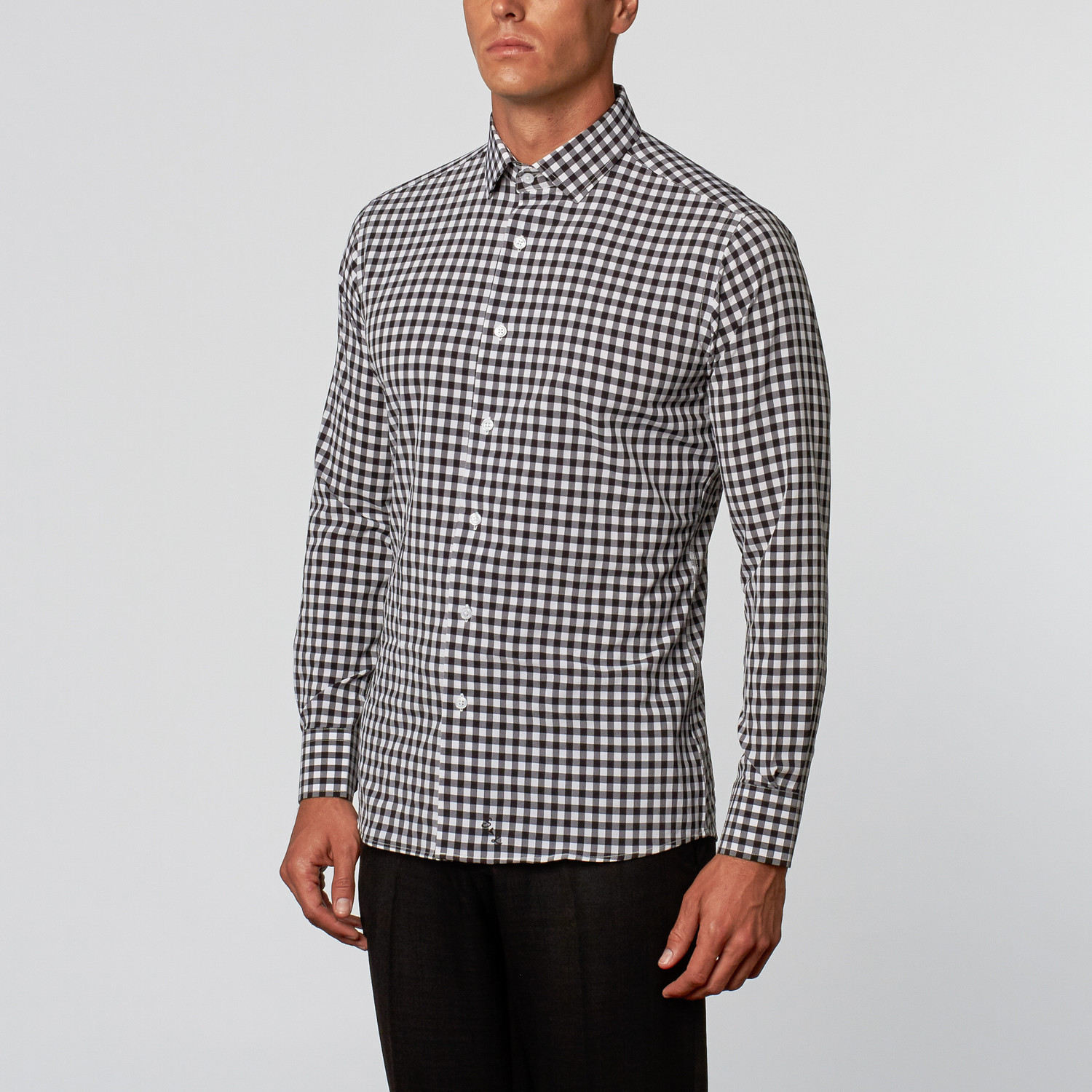 State & Liberty // Brennan Button-Up // Black Check (S) - State