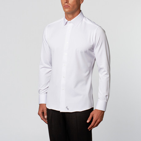 Fisher Button-Up // Solid White (S)