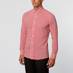 State & Liberty // Ruden Button-Up // Red Check (XL)