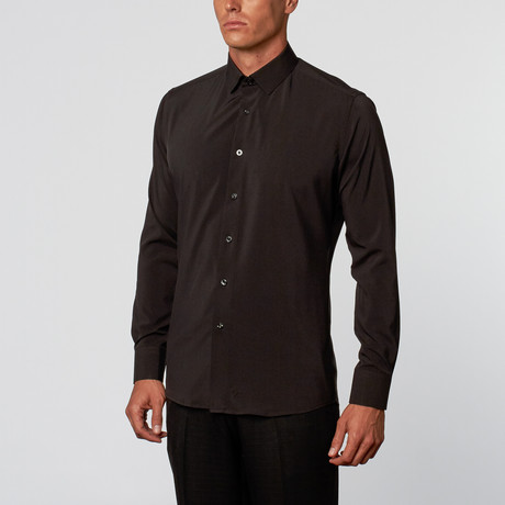 Von Button-Up // Solid Black (S)