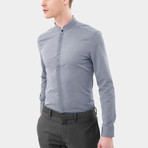 Mandarin Collar Dress Shirt // Grey (XS)