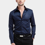 Casual Dress Shirt // Navy (XL)