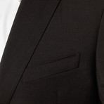 Armani Collezioni RTW // Antonio Notch Lapel 2-Piece Suit // Black (US: 48R)