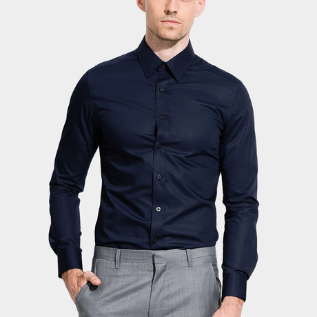 Classic Dress Shirt // Navy (XS)