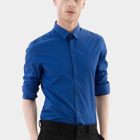 Bold Dress Shirt // Blue (XS)