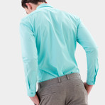 Bold Dress Shirt // Cyan (XS)