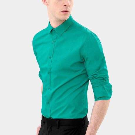 Bold Dress Shirt // Green (XS)