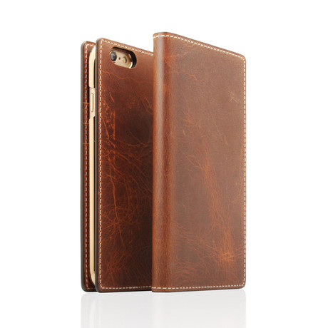 D7 IWL Flip Cover Case // Brown (iPhone 6/6s)